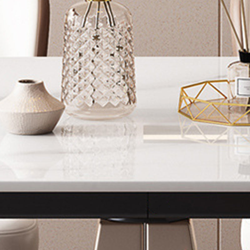 Contemporary 1/2/5/7 Pieces Dining Set Sintered Stone Dining Room Set for Small Space