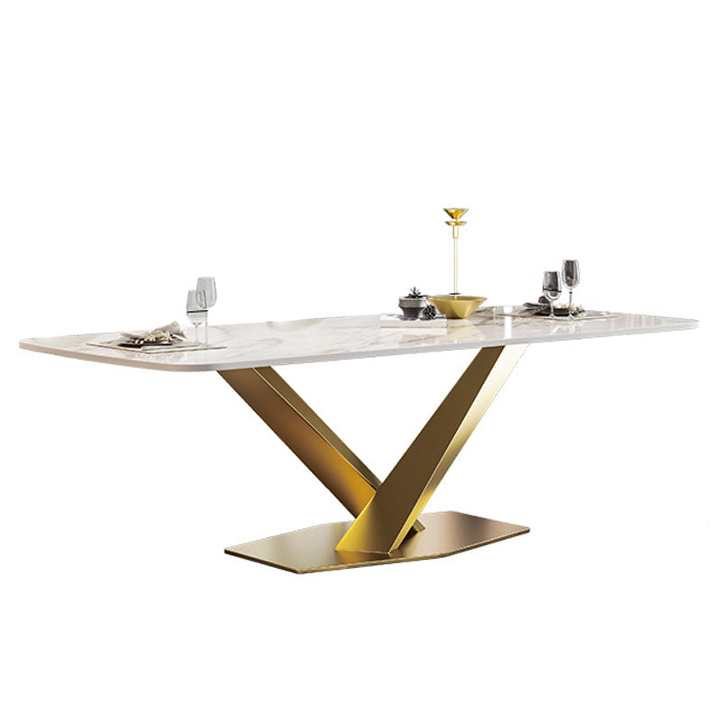 Nordic Glam 1/2/3/4/5/7 Pieces Dining Set Sintered Stone Dining Table Set for Kitchen