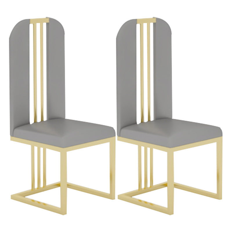 Glam 1/2/5/6/7 Pieces Gold Dinette Set with Sintered Stone Top Rectangle Dining Table Set