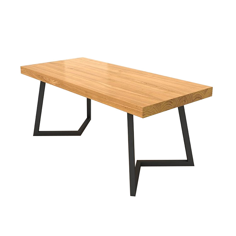 Industrial 1/2/5/6/7 Pieces Dining Set Solid Wood Dining Table for Home Use