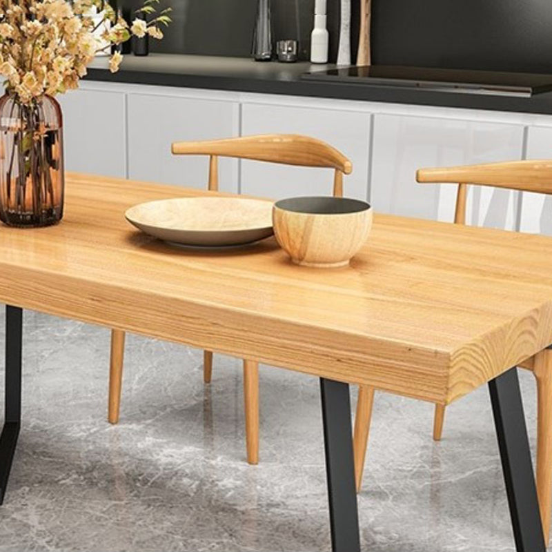 Industrial 1/2/5/6/7 Pieces Dining Set Solid Wood Dining Table for Home Use