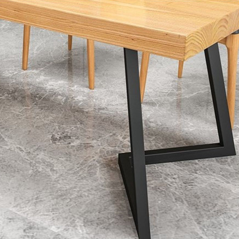 Industrial 1/2/5/6/7 Pieces Dining Set Solid Wood Dining Table for Home Use