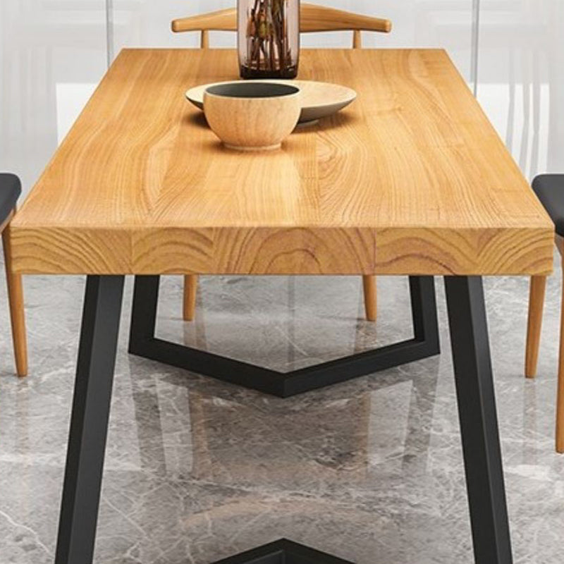 Industrial 1/2/5/6/7 Pieces Dining Set Solid Wood Dining Table for Home Use