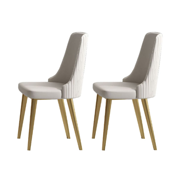 1/2/5/7 Pieces Luxury Dining Set Sintered Stone Top Dining Table with Leather Chairs