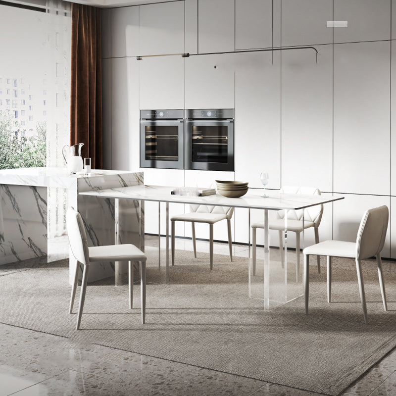 1/4/5/6/7/8 Pcs Dining Chairs Set Sintered Stone Dining Room Set