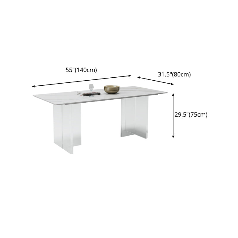 1/4/5/6/7/8 Pcs Dining Chairs Set Sintered Stone Dining Room Set