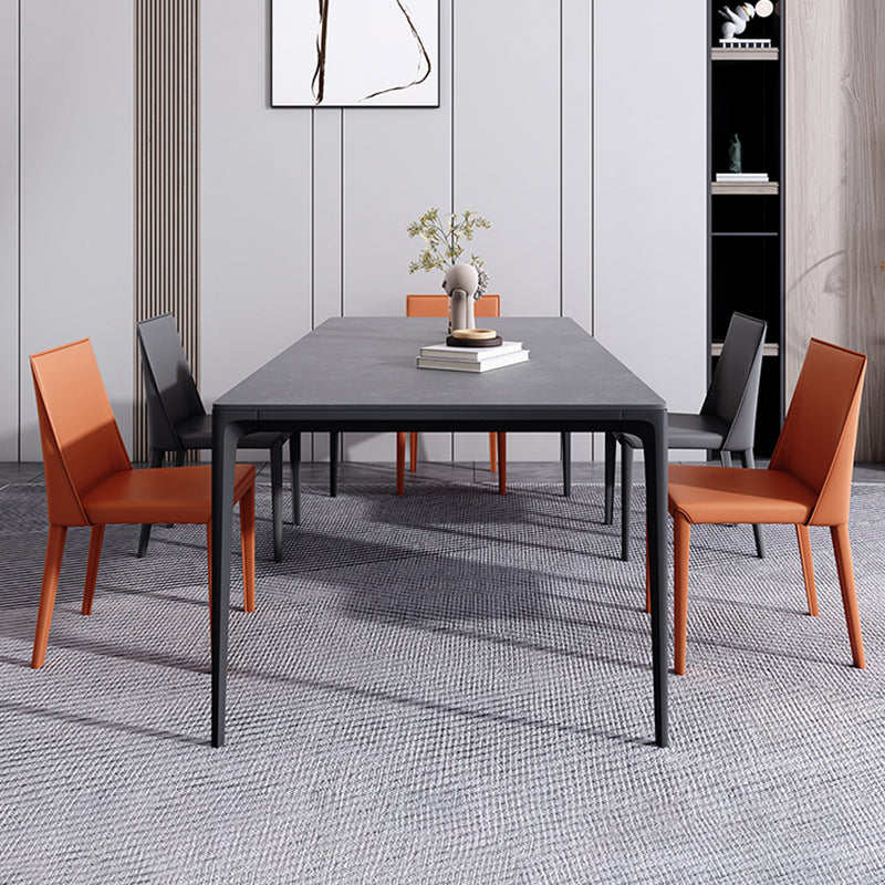 Modern 1/4/5/6/7 Pieces Dinette Set with Grey Sintered Stone Rectangle Dining Table Set
