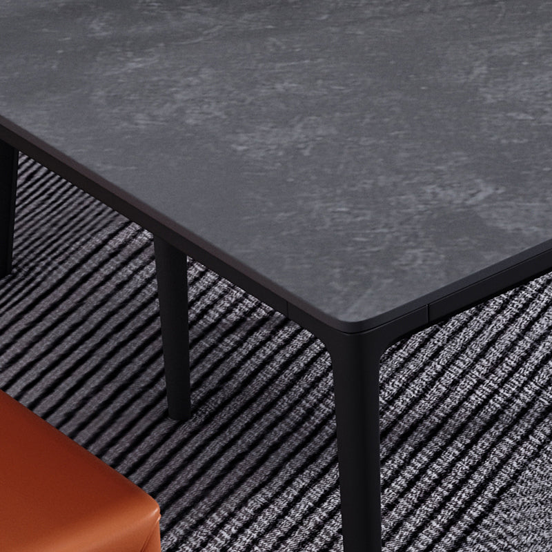 Modern 1/4/5/6/7 Pieces Dinette Set with Grey Sintered Stone Rectangle Dining Table Set