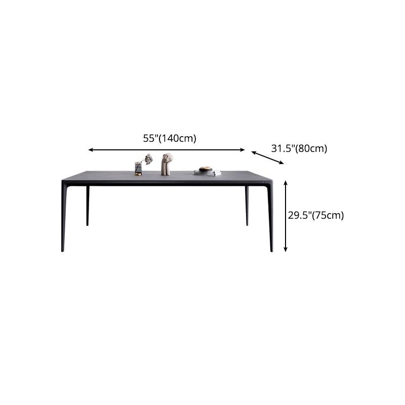 Modern 1/4/5/6/7 Pieces Dinette Set with Grey Sintered Stone Rectangle Dining Table Set