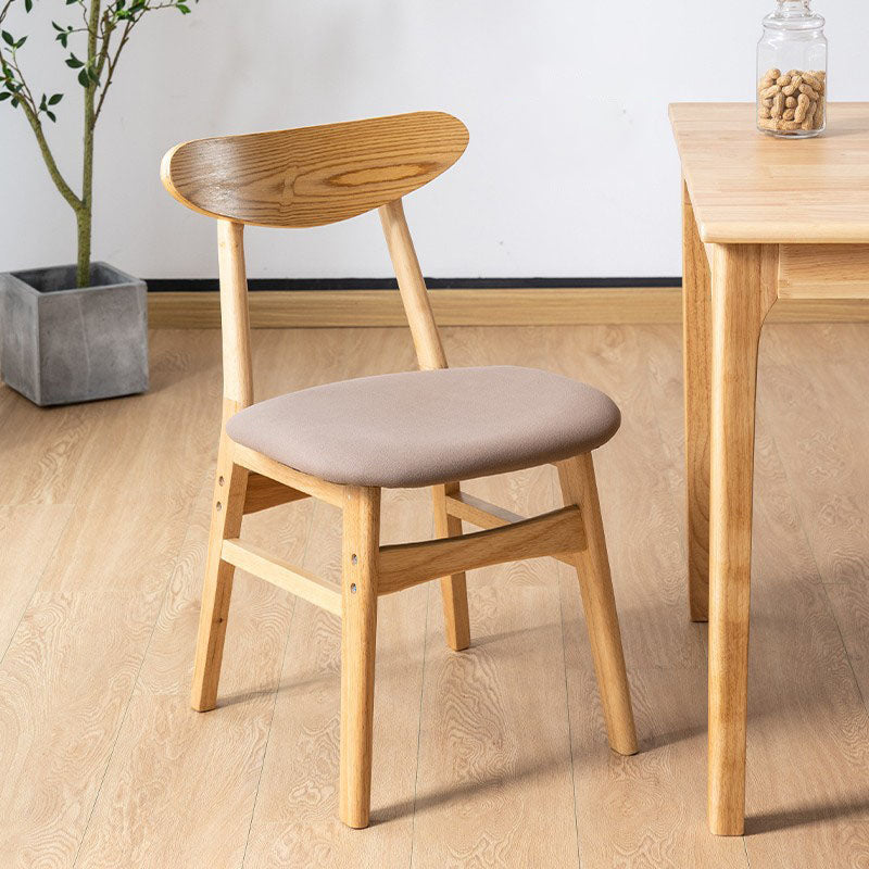 Wood Industrial Kitchen Dining Room Chair Open Back Side Chair