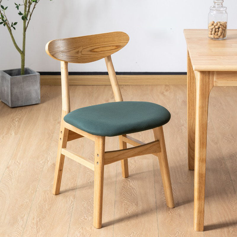 Wood Industrial Kitchen Dining Room Chair Open Back Side Chair