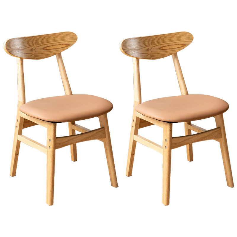 Wood Industrial Kitchen Dining Room Chair Open Back Side Chair