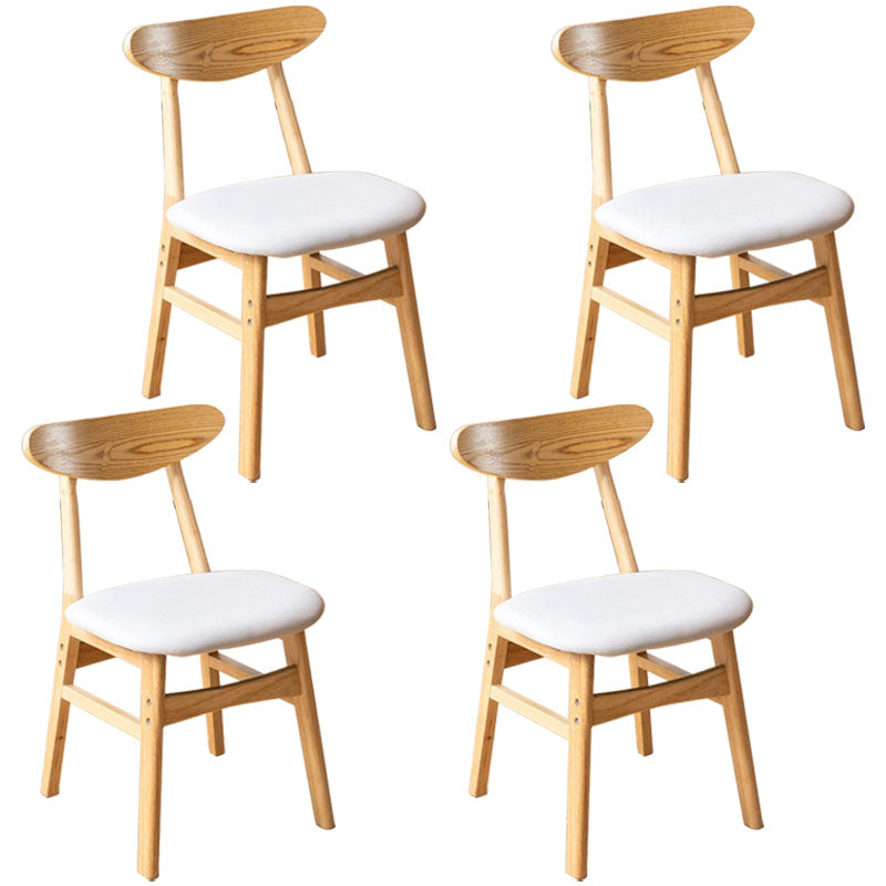Wood Industrial Kitchen Dining Room Chair Open Back Side Chair
