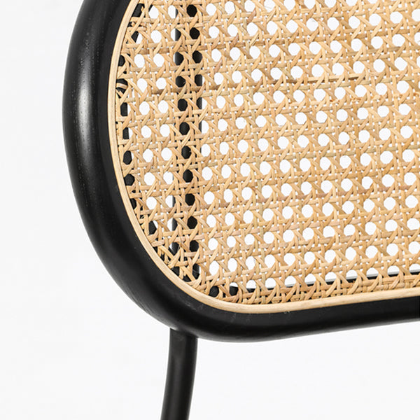 Modern Style PU Leather Side Chair Open Back Dining Side Chair for Dining Room