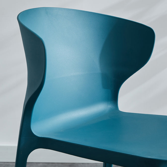 Scandinavian Plastic Side Chair Wingback Dining Kitchen Room Chair
