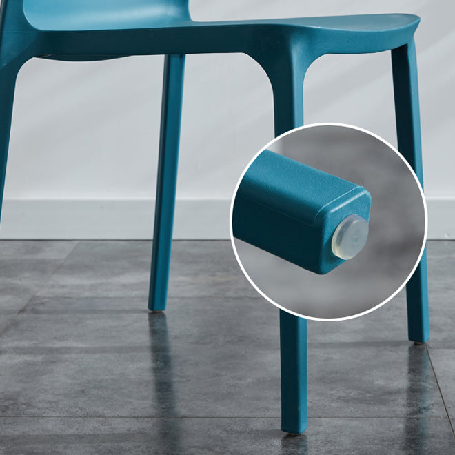Scandinavian Plastic Side Chair Wingback Dining Kitchen Room Chair