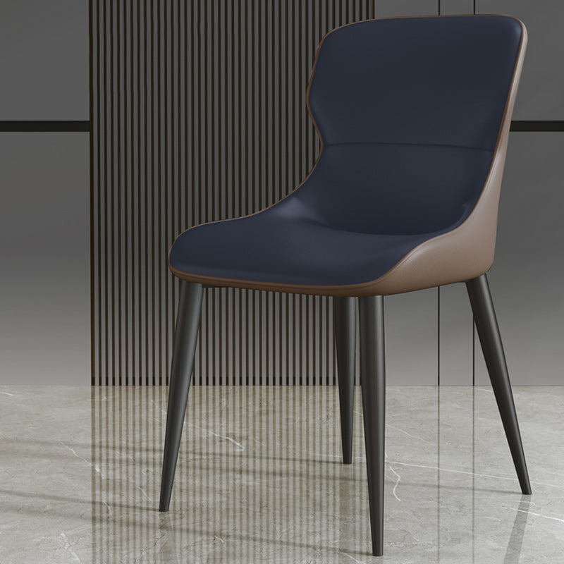 Modern Dining Room Chairs Armless Leather Dining Chairs for Home