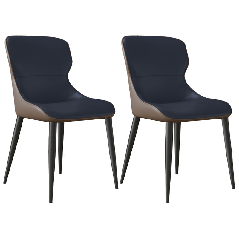 Modern Dining Room Chairs Armless Leather Dining Chairs for Home