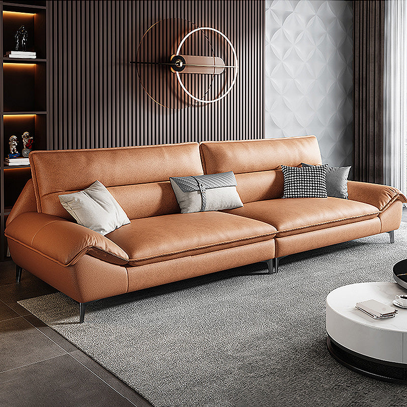 Faux leather High Back Pillow Top Arm Sofa and Sectional with Stain-Resistant