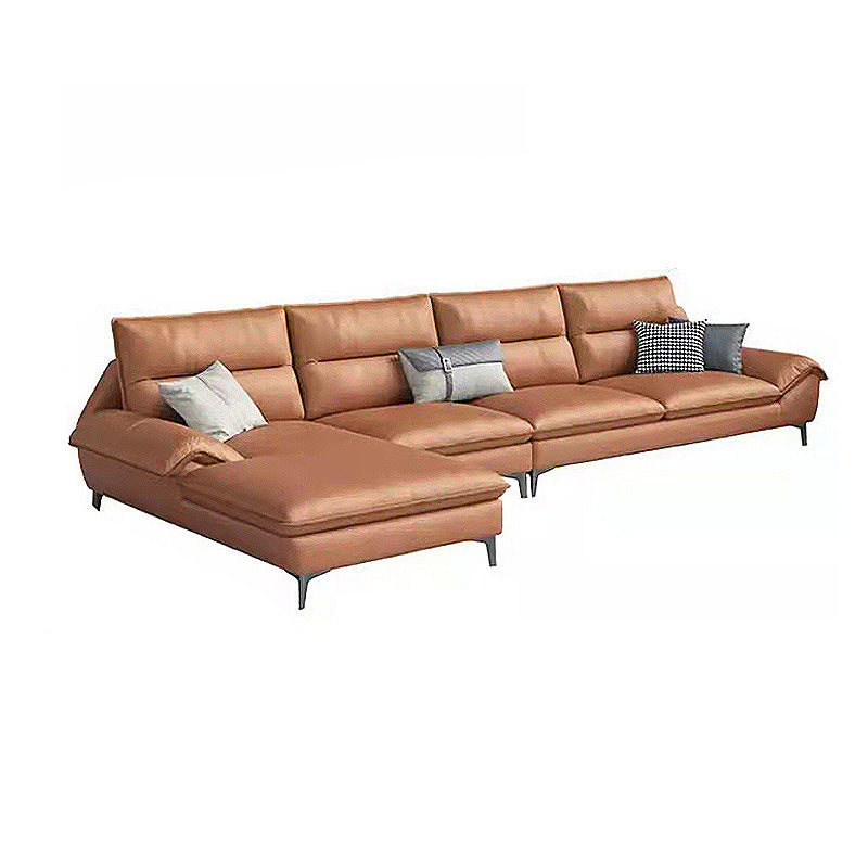 Faux leather High Back Pillow Top Arm Sofa and Sectional with Stain-Resistant