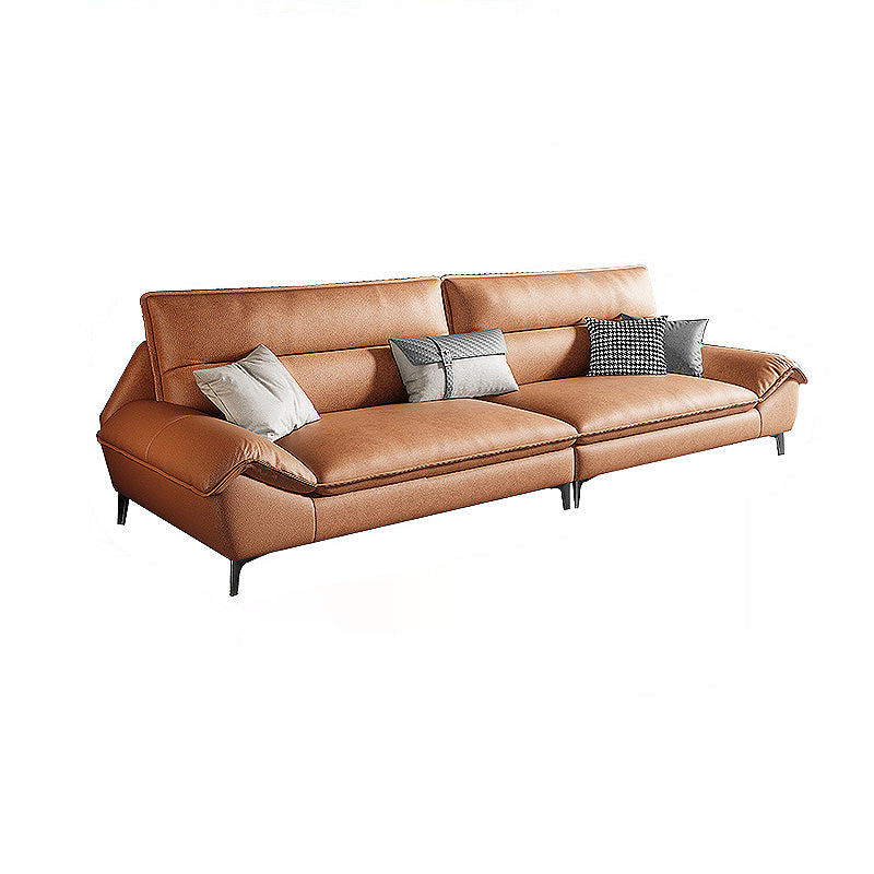 Faux leather High Back Pillow Top Arm Sofa and Sectional with Stain-Resistant