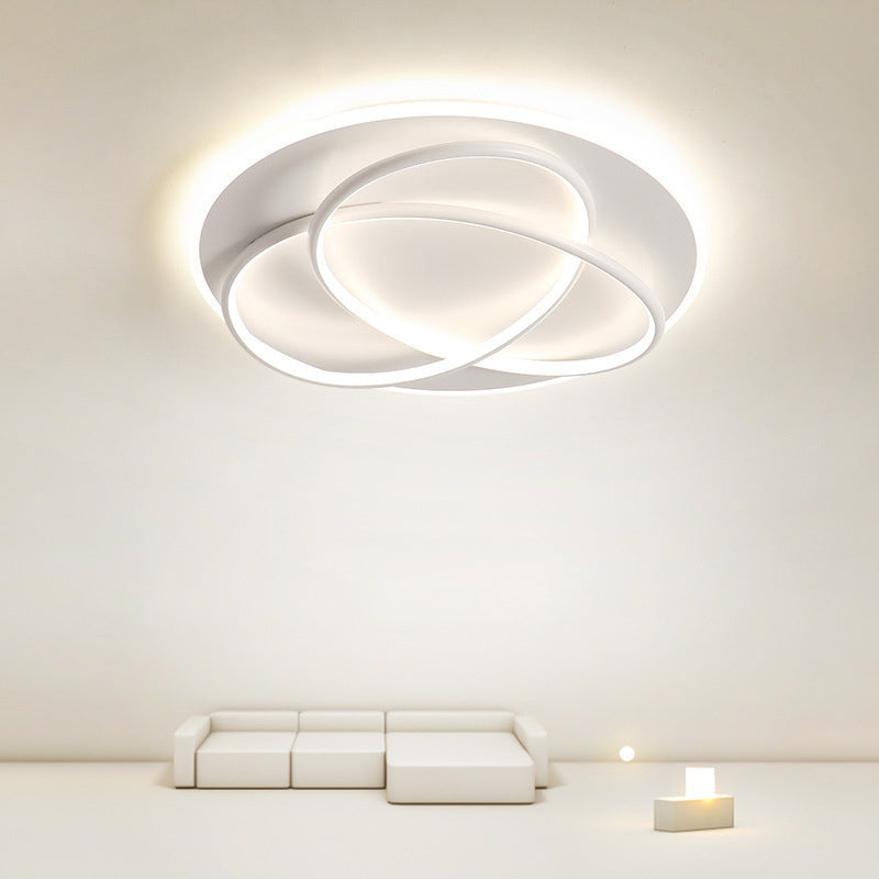 Modern Style Linear Shape Ceiling Lighting Metal 2 Light Ceiling Light for Bedroom