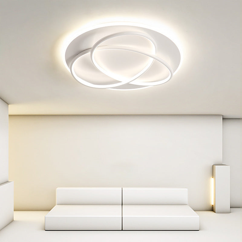 Modern Style Linear Shape Ceiling Lighting Metal 2 Light Ceiling Light for Bedroom