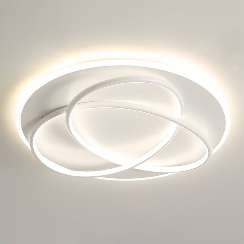 Modern Style Linear Shape Ceiling Lighting Metal 2 Light Ceiling Light for Bedroom