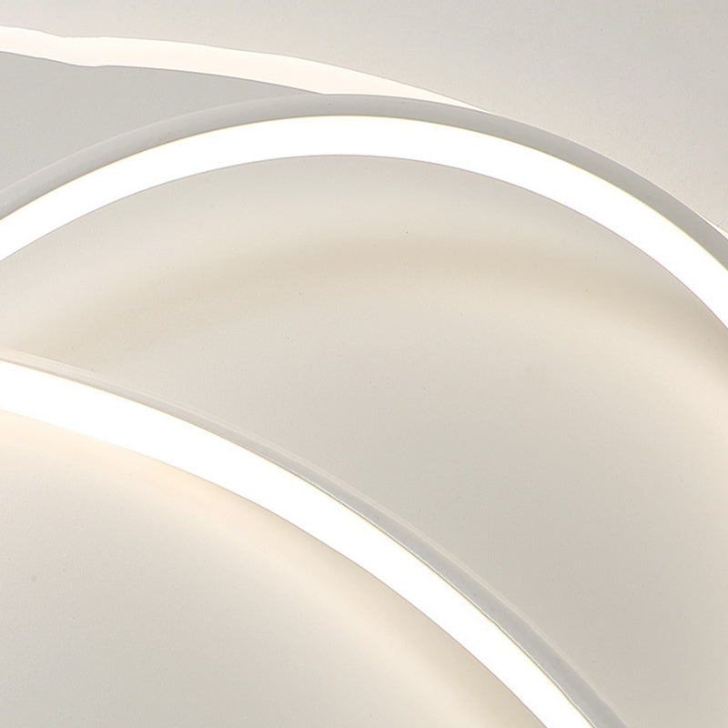 Modern Style Linear Shape Ceiling Lighting Metal 2 Light Ceiling Light for Bedroom