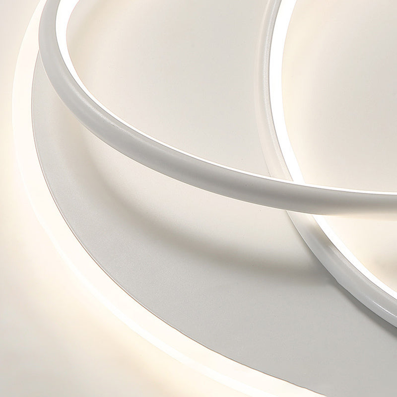 Modern Style Linear Shape Ceiling Lighting Metal 2 Light Ceiling Light for Bedroom