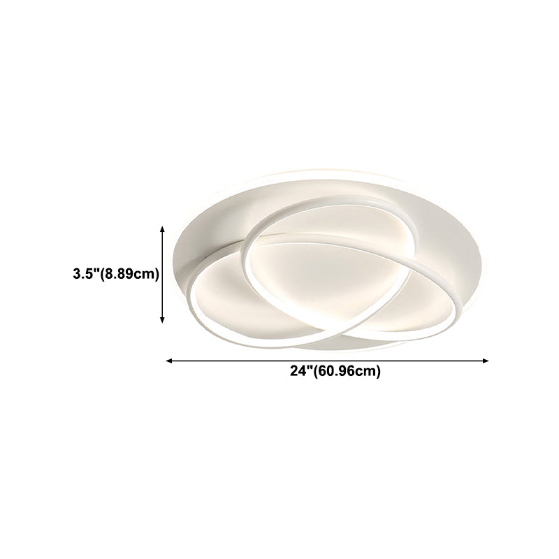 Modern Style Linear Shape Ceiling Lighting Metal 2 Light Ceiling Light for Bedroom