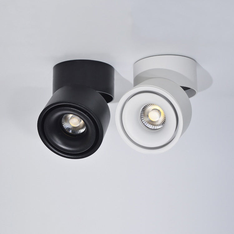 Modern Simple Style Metal Ceiling Light Adjustable Cylinder Shape Ceiling Lamp for Bedroom