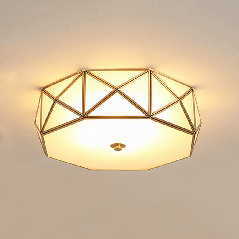 Glass Ceiling Light Fixture Minimalist Style Ceiling Flush Mount