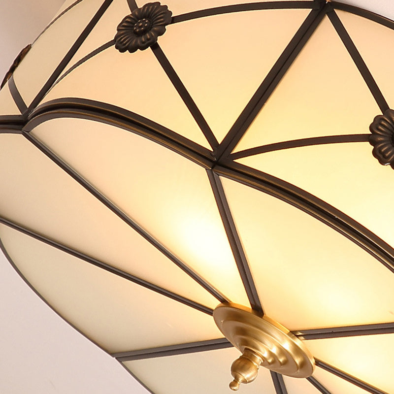 Glass Ceiling Light Fixture Minimalist Style Ceiling Flush Mount