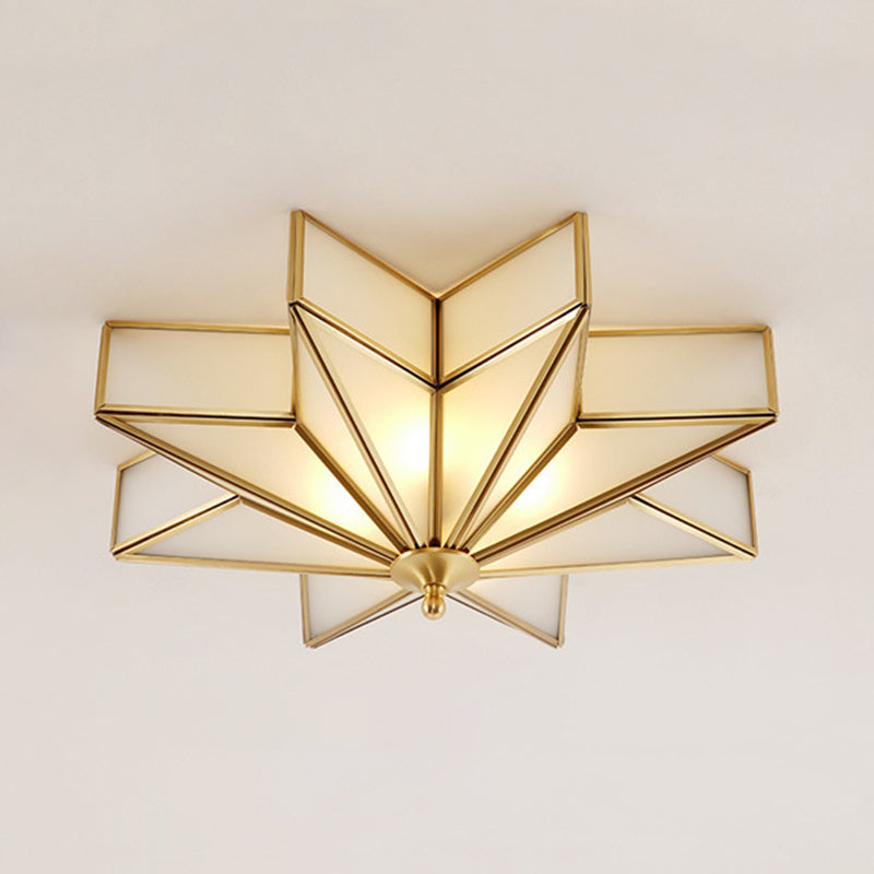 Glass Ceiling Light Fixture Minimalist Style Ceiling Flush Mount