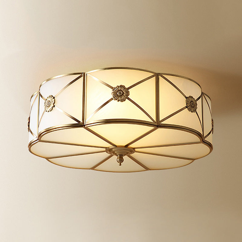 Glass Ceiling Light Fixture Minimalist Style Ceiling Flush Mount