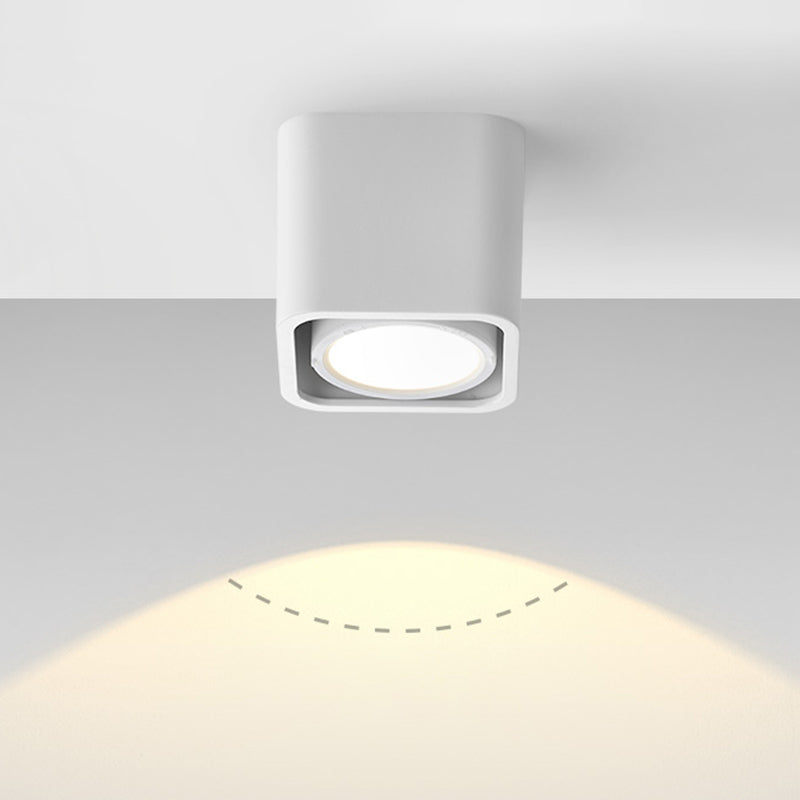 Modern Simple Style Aluminum Ceiling Light Metal Shade Geometry Ceiling Lamp for Bedroom