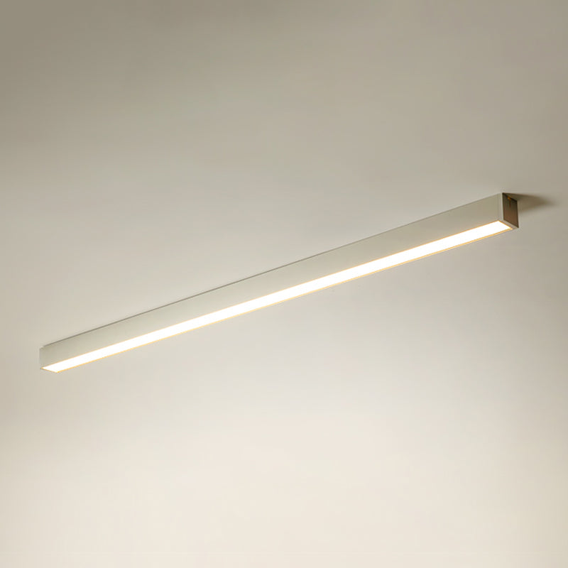 Modern Style Linear Flush Mount Light Metal 1-Light Flush Ceiling Lights