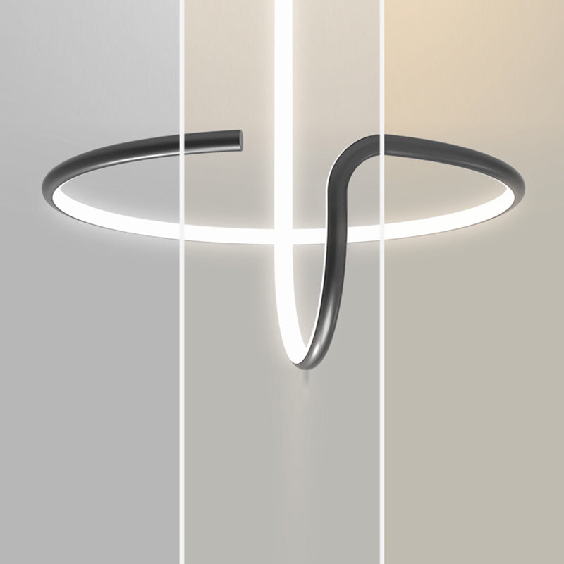 Modern Style Linear Shape Ceiling Fixture Metal 1 Light Flush Ceiling Light Fixture