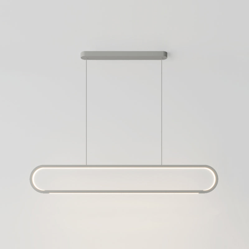 Linear Shape Island Pendants Contemporary Style Metal 2 Light Island Pendant Lights