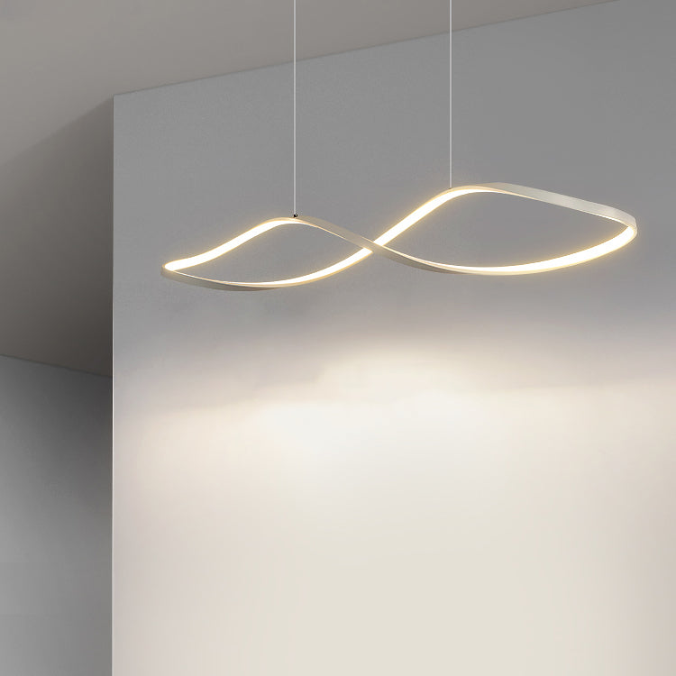 Linear Shape Island Pendant Contemporary Style Metal 1 Light Island Pendant Light