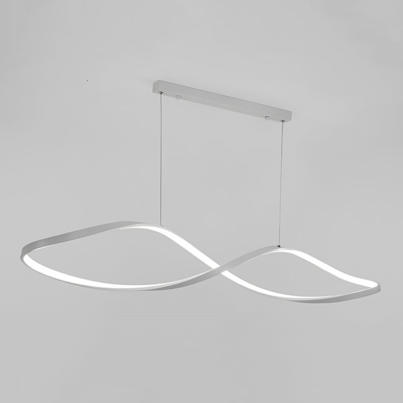 Linear Shape Island Pendant Contemporary Style Metal 1 Light Island Pendant Light