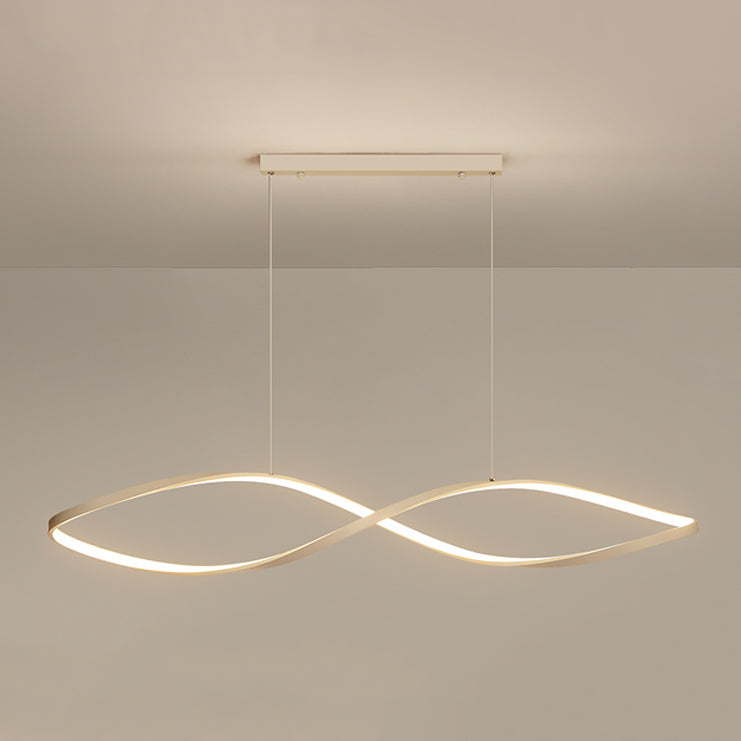 Linear Shape Island Pendant Contemporary Style Metal 1 Light Island Pendant Light