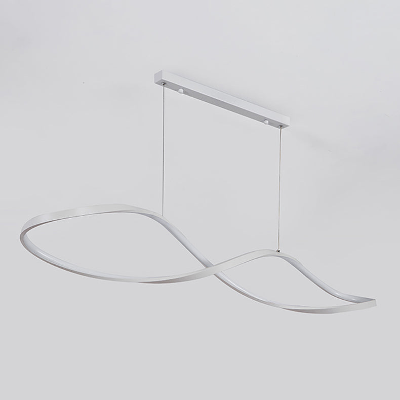 Linear Shape Island Pendant Contemporary Style Metal 1 Light Island Pendant Light