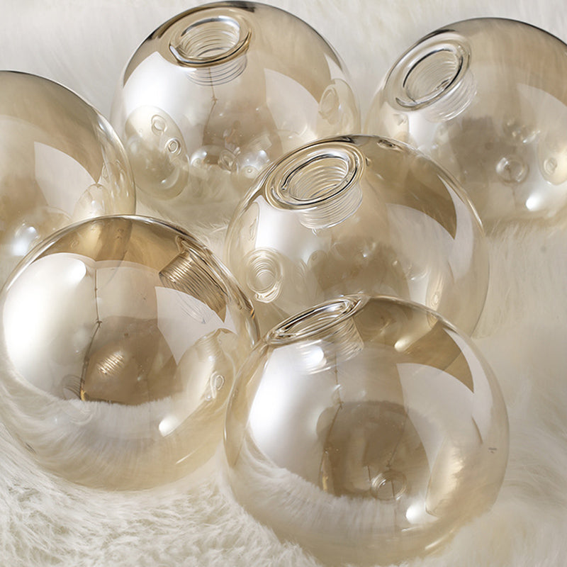 Spherical Shape Island Pendant Modern Style Glass Multi Lights Island Lighting for Bedroom