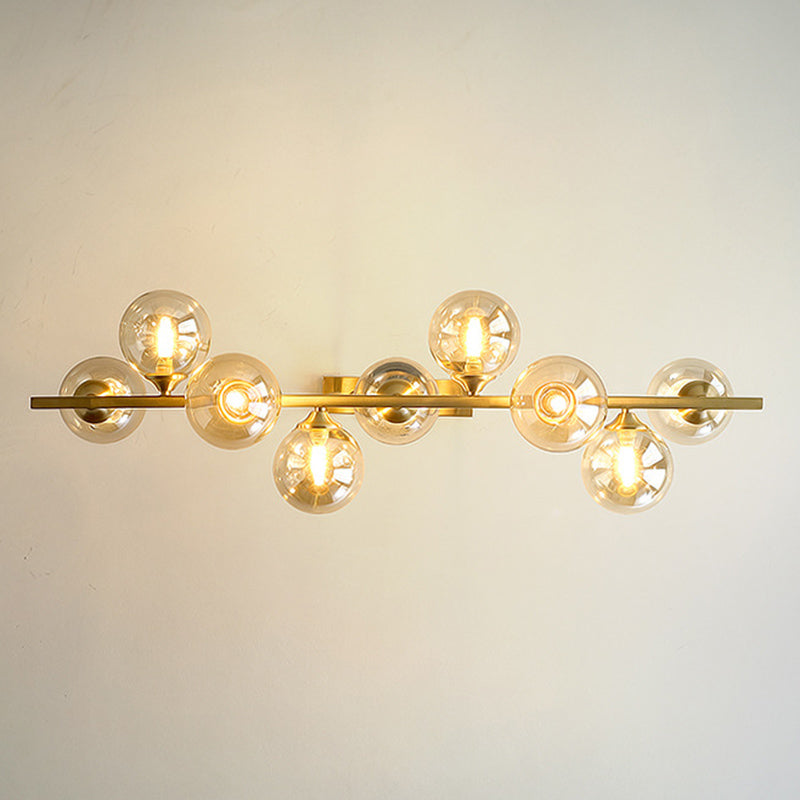 Spherical Shape Island Pendant Modern Style Glass Multi Lights Island Lighting for Bedroom