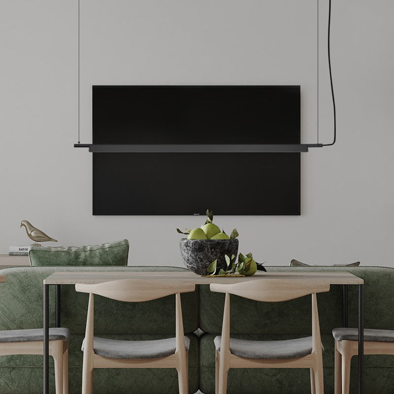 Modern Style Linear Shape Island Light Metal 1 Light Island Lighting