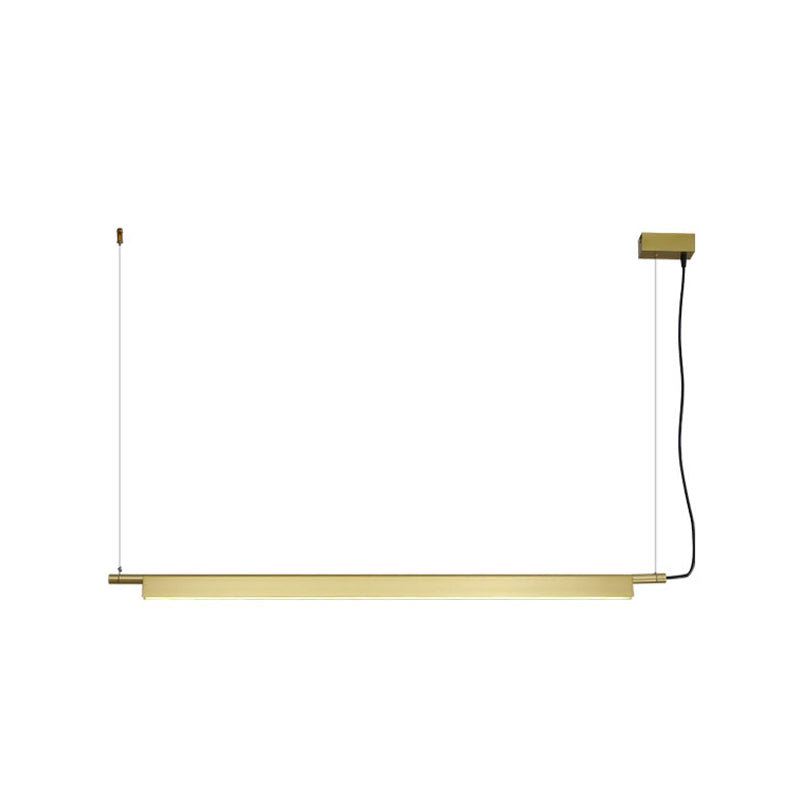Modern Style Linear Shape Island Light Metal 1 Light Island Lighting