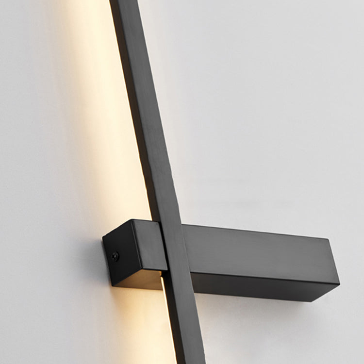 Metal Linear Shade Wall Sconce Modern Style 2 Lights Wall Mounted Light