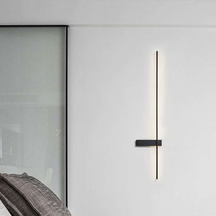 Metal Linear Shade Wall Sconce Modern Style 2 Lights Wall Mounted Light